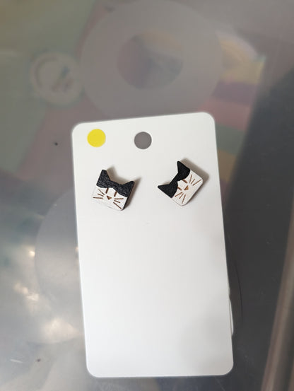 Square MuCat Earrings