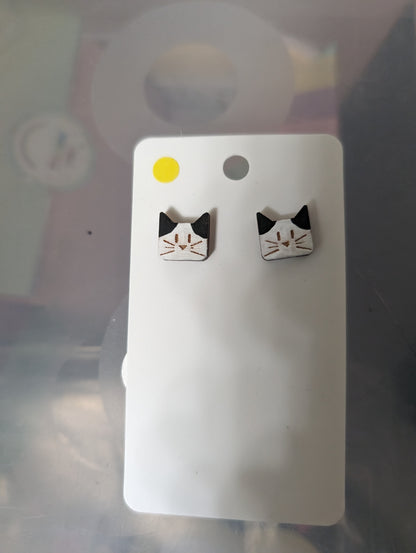 Square MuCat Earrings