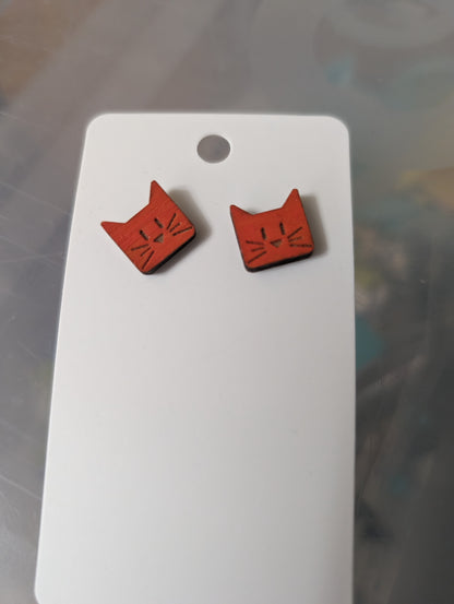 Square MuCat Earrings