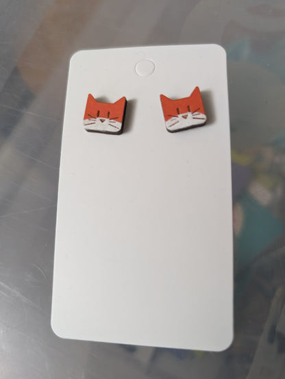 Square MuCat Earrings