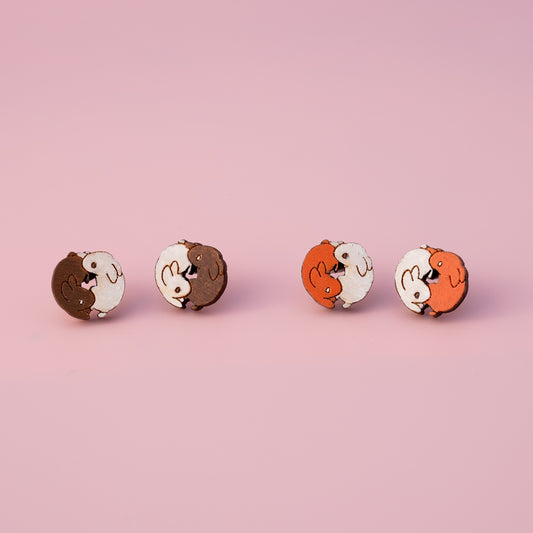 Moon Bunny Studs - MUKA