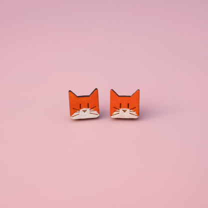 Square MuCat Earrings