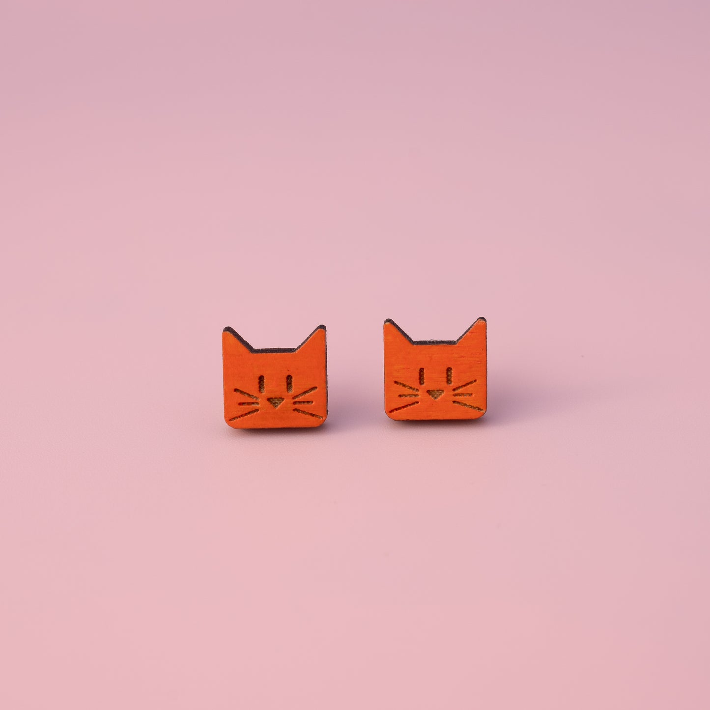 Square MuCat Earrings