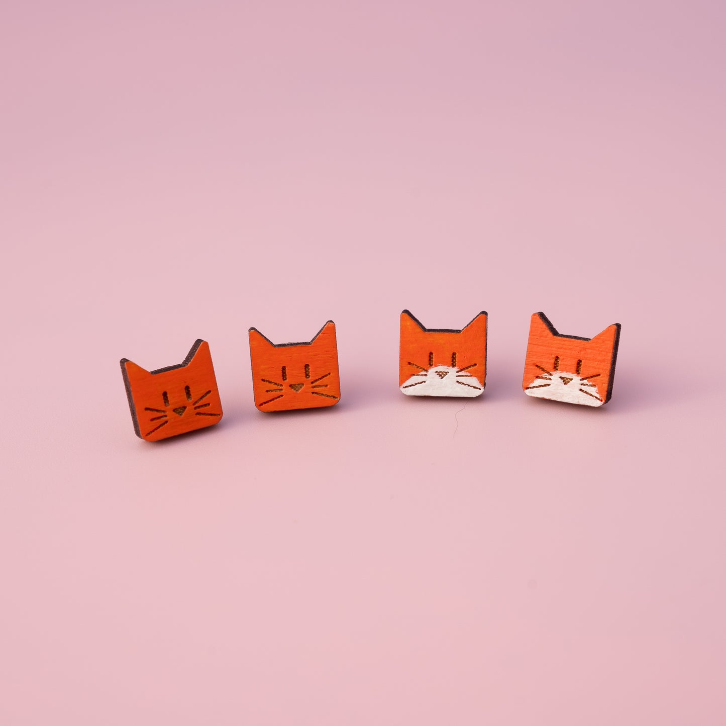 Square MuCat Earrings