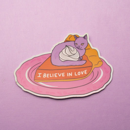 Pumpkin Pie Cat Sticker - MUKA