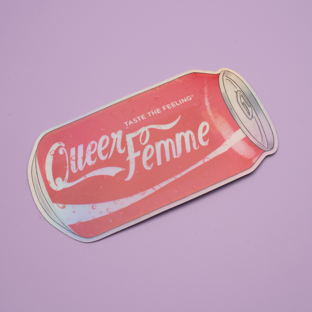 Queer Femme COKE Sticker - MUKA