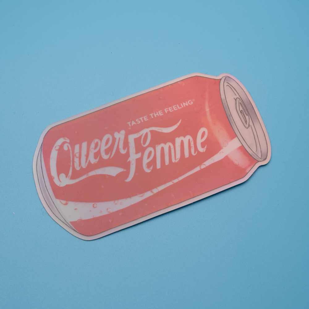 Queer Femme COKE Sticker - MUKA