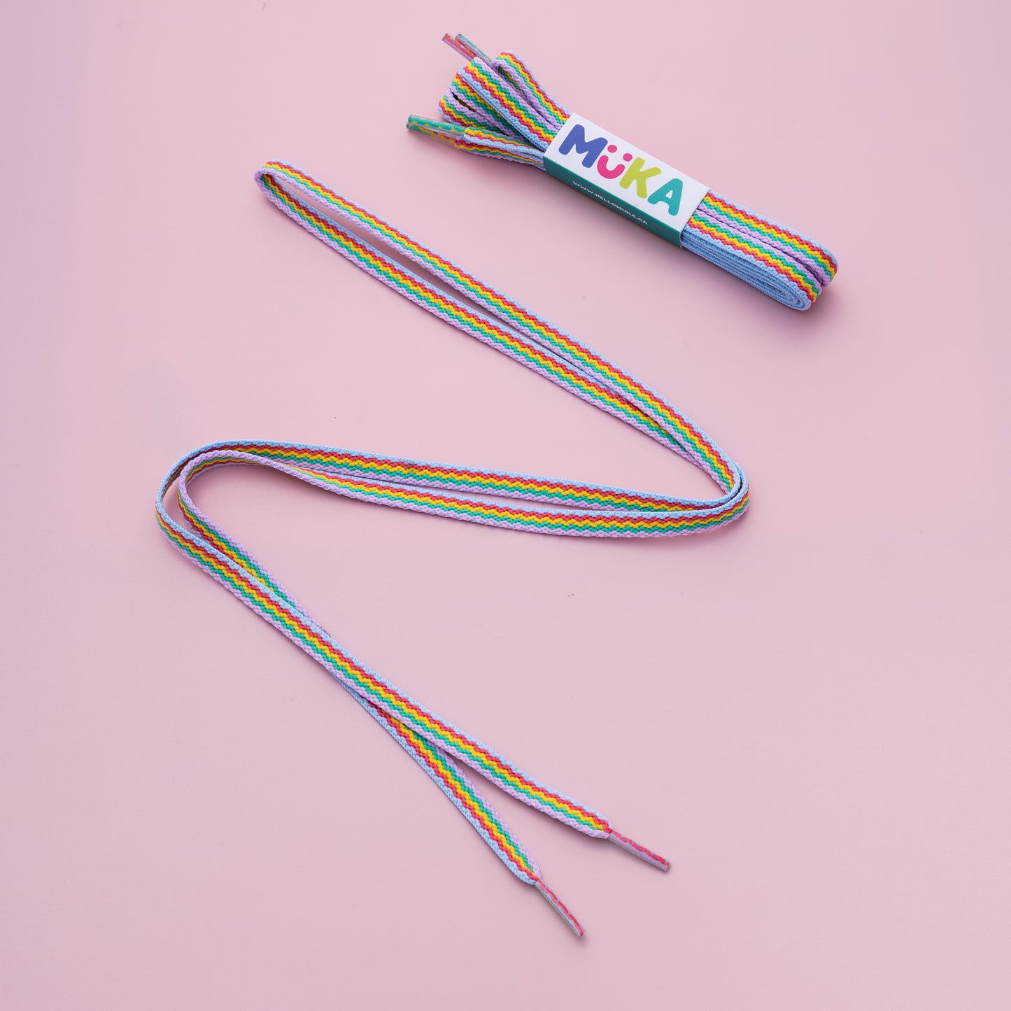 Shoelaces Rainbow Zigzag - MUKA