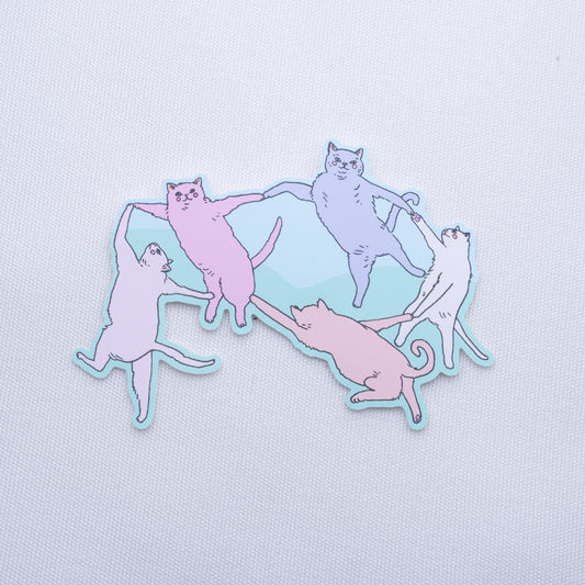 Dancing Cats Sticker - MUKA