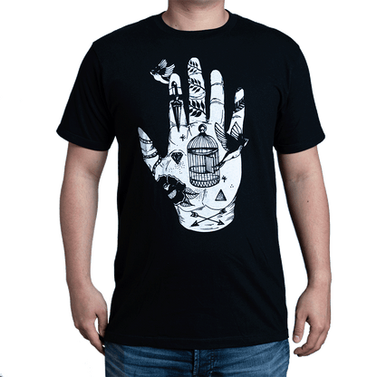 Tattoo Hand Monochrome T-Shirt - MUKA